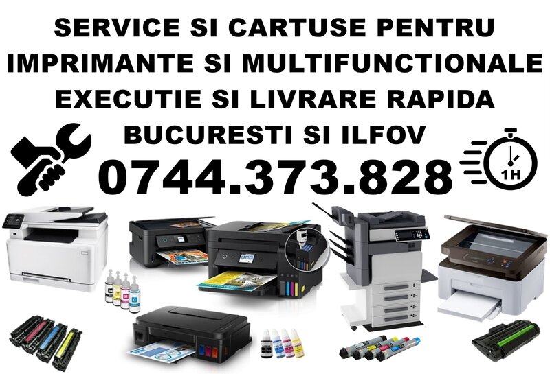Service imprimante, multifunctionale si consumabile in Bucuresti, Ilfov
